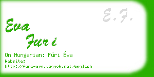 eva furi business card
